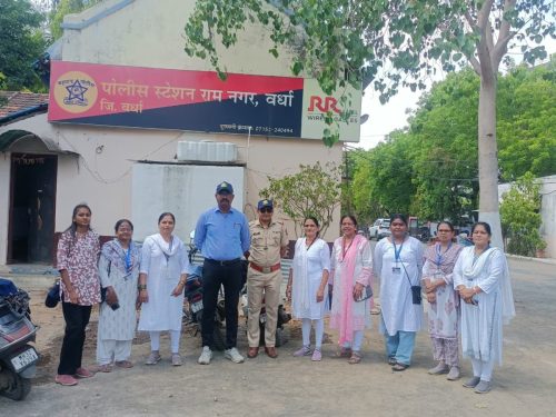 कॅप वाटप - वर्धा